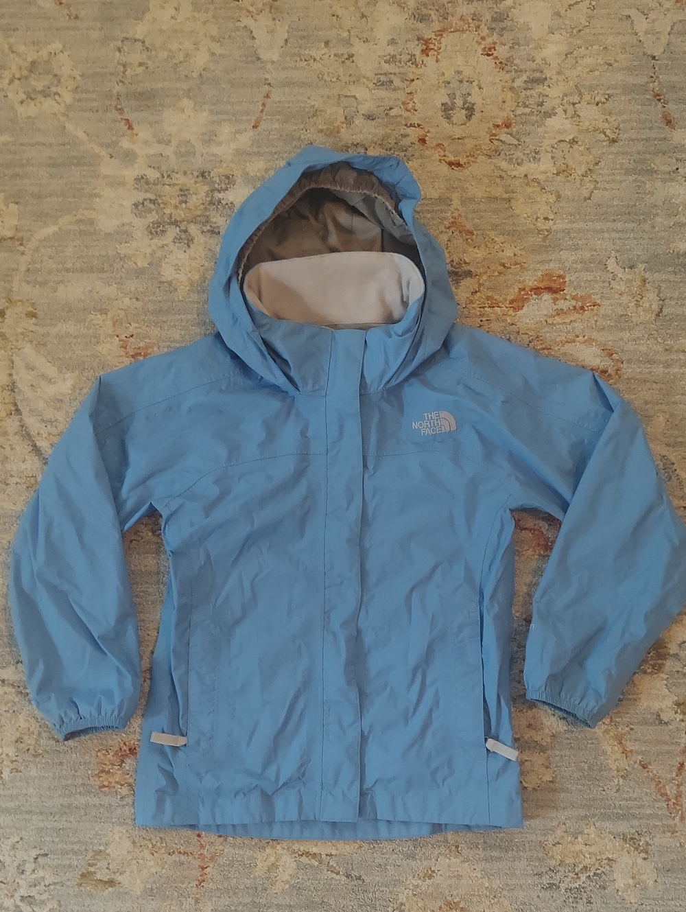 North Face Blue Raincoat
